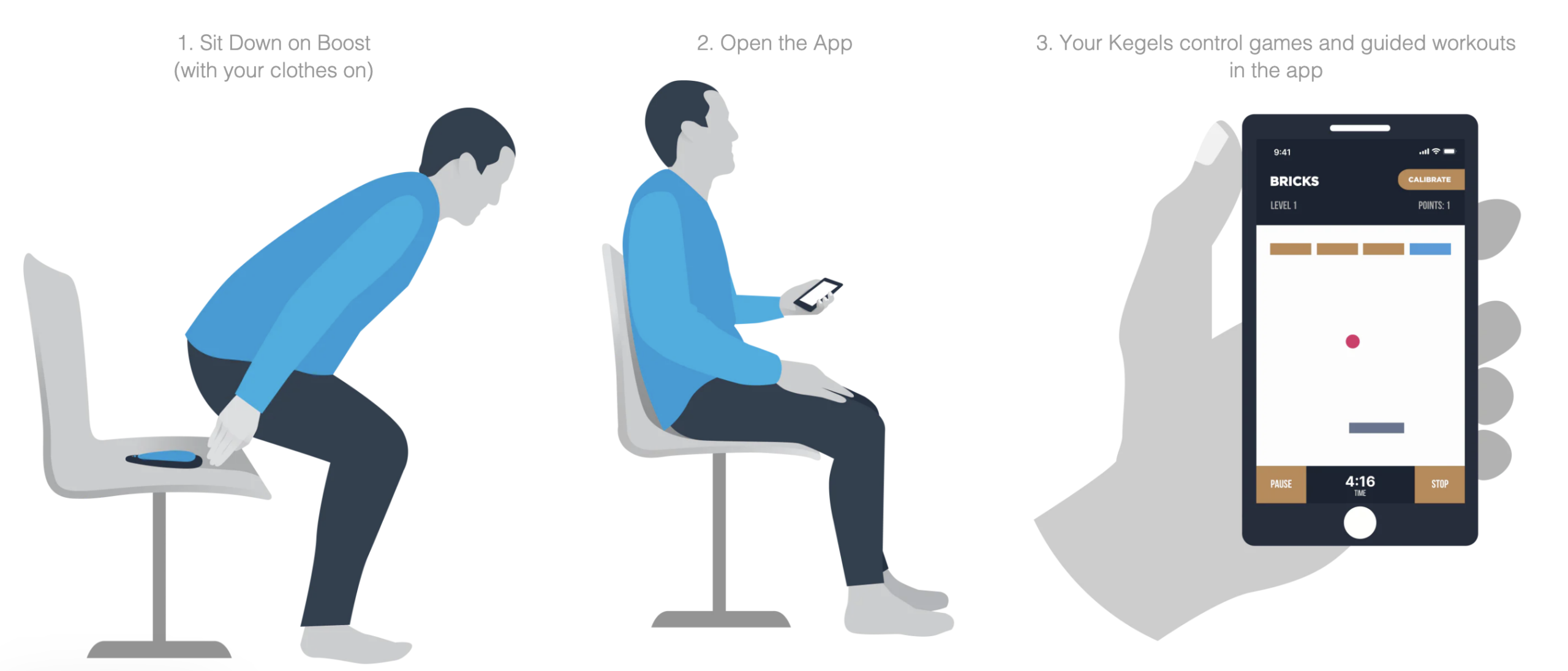 kGoal Boost: Sit-On-Top Kegel Trainer