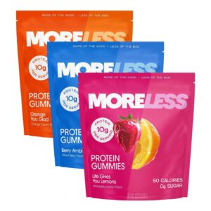more/less protein