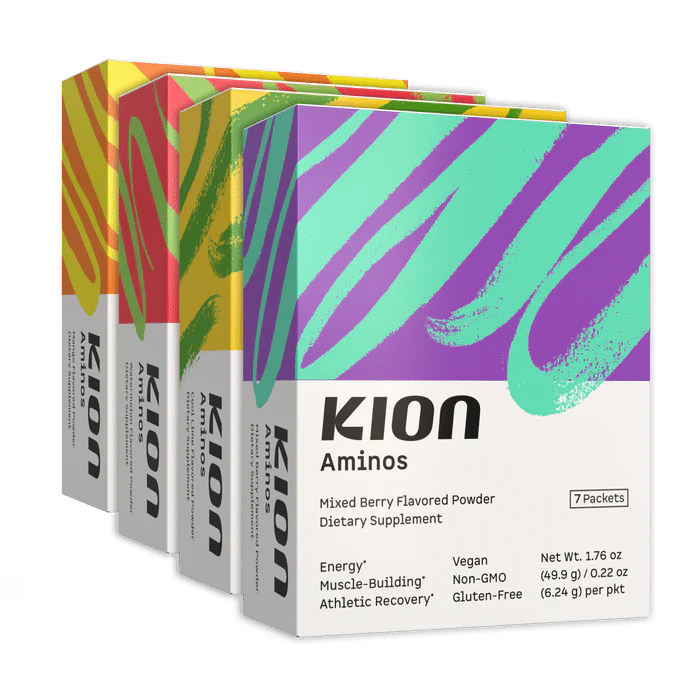 Kion Aminos single serve travel packets variety